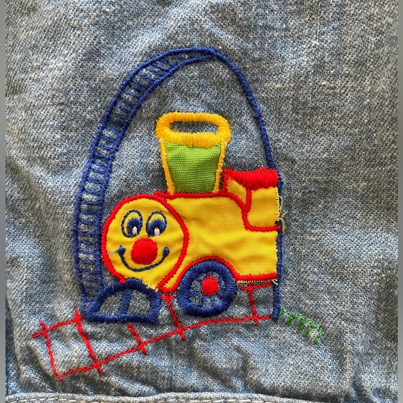 Catton Candy Vintage Denim Jacket with Train Embroidery - Picture 4 of 9